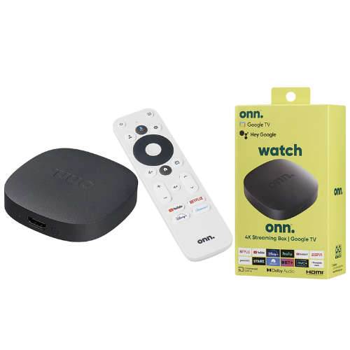 Tv box Onn. UHD Streaming Device Control De Voz 4K Negro